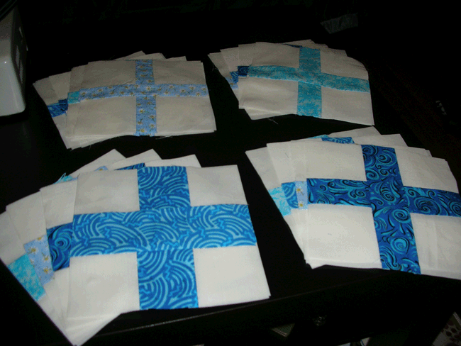 Thirty two blocks for Simple Math in four colors