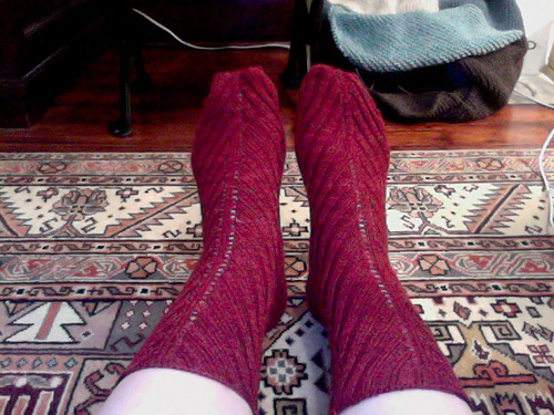 Red socks for my mom