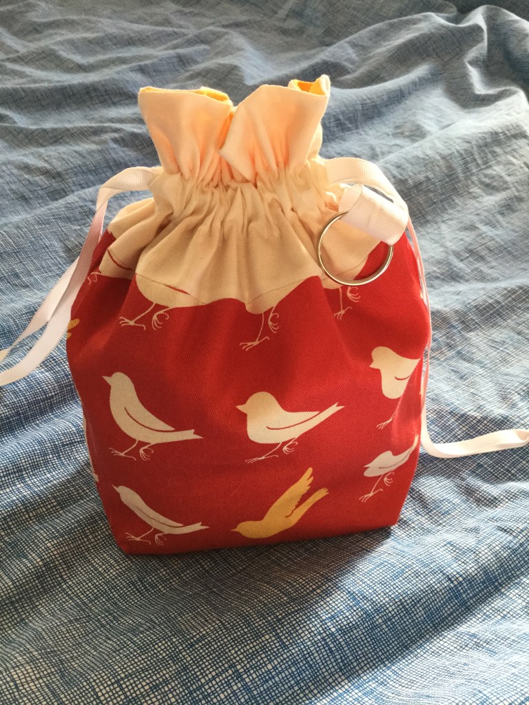 Red bird bag